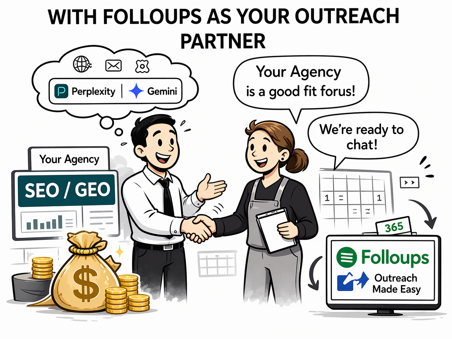 WITH FOLLOUPS AS YOUR OUTREACH PARTNER